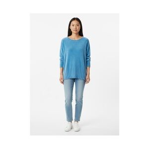 Seven7 Women's Sky Blue Crew Neck Sweater